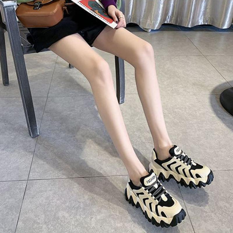 Daddy Shoes Spring Single Shoes Summer Thick-soled Increase All-match Student Sports Casual Women's Shoes