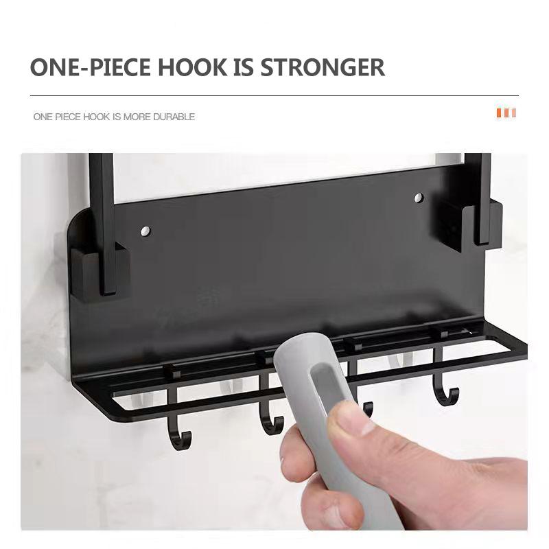 Bathroom Washbasin Rack Kitchen Pot Cover Rack Cutting Board Rack Hole-free Storage Rack Wall Hanger Bracket Collapsible Washbasin Rack