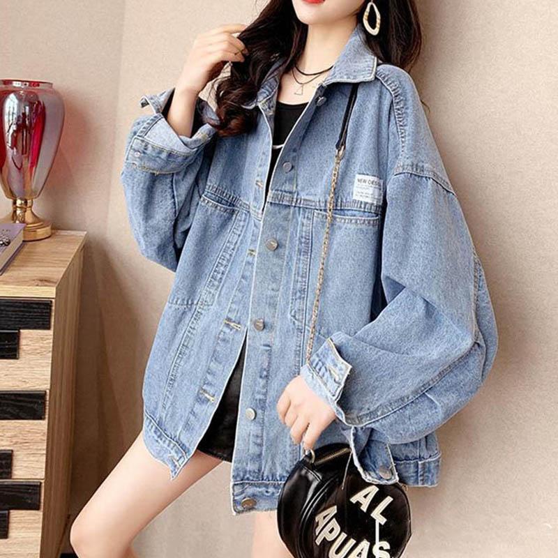 Spring and Autumn Retro Denim Short Jacket Female Fried Street Casual Jacket