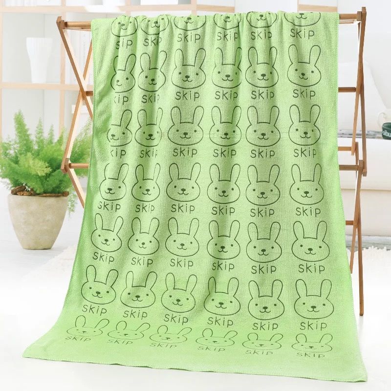 Super Absorbent Bath Towel Female Adult Cute Cartoon Big Towel Bath Towel Set Is Softer Than Pure Cotton and Does Not Shed Hair