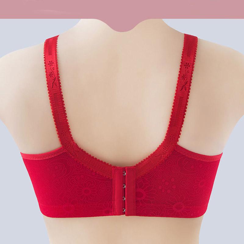 Comfortable Soft Large Size Thin No Steel Ring No Magnetic Gathering Anti-sagging Paired Breast Underwear Ladies Bra