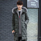 Winter Men's Down Jacket Medium Length Cotton Padded Coat Thickened Cotton Padded Jacket