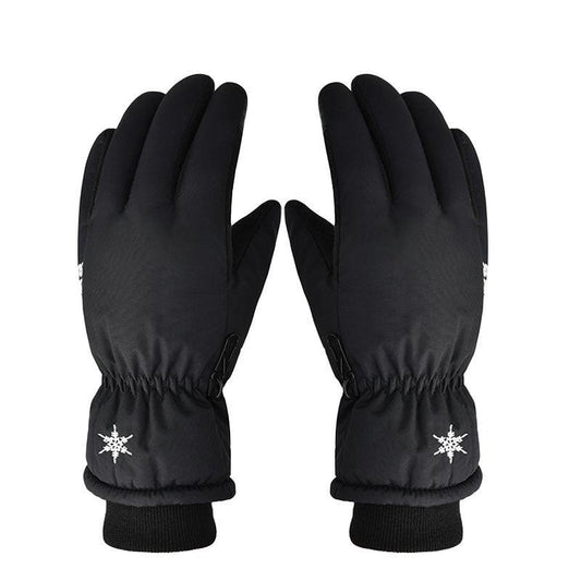 Gloves Women Winter Thickening and Velvet Warmth Riding Outdoor Electric Motorcycle Ski Cotton Gloves Men