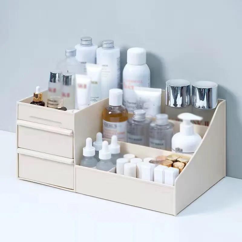 Makeup Organizer for Cosmetic Large Capacity Cosmetic Storage Box Organizer Desktop Jewelry Nail Polish Makeup Drawer Container