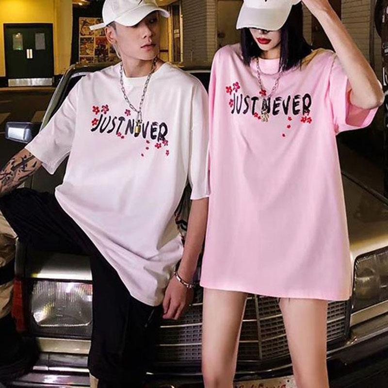 Couples T-shirts Hip Hop Trendy Chinese Style Mountain Bird Print Tees Summer Ladies O-neck Short Sleeve Casual Shirts Men Clothing