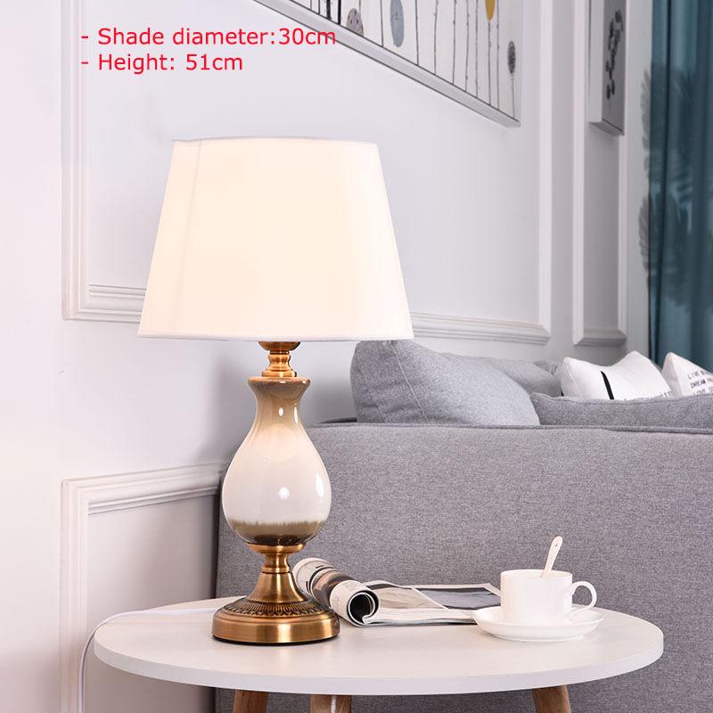 European Crystal Bedroom Bedside Table Lamp Simple Modern Hotel Decorative Lamp