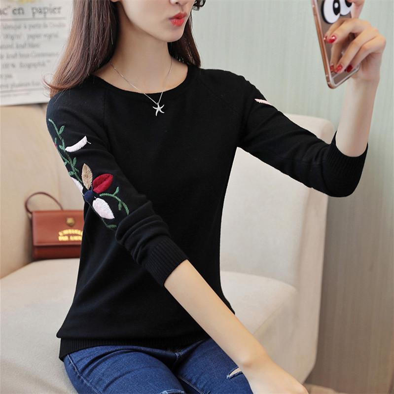 2019 Autumn Winter Sweater Pullover Women Female Knitted Sweater Slim Long Sleeve Badycon Sweater