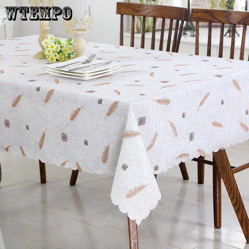 Restaurant Banquet Wedding Tablecloth Waterproof Coffee Table Cloth