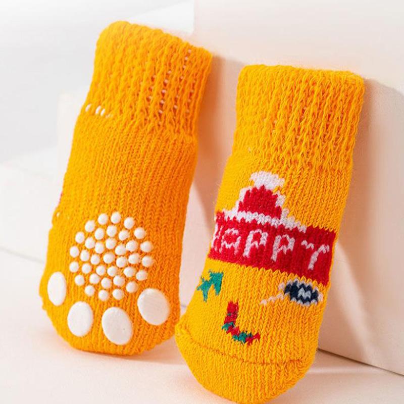 Cats Dogs Socks Foot Covers Anti-scratch Anti-dirty Paw Covers Leg Guards for Puppy Teddy Corgi Shoes Law Protective Socks Pet Shoes Winter Dog Shoes