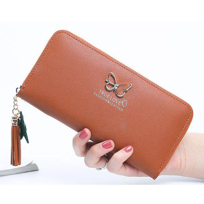 Women Wallets Cards Holder Lady Purses Money Bags Coin Purse Long Woman Clutch Zipper Butterfly Wall