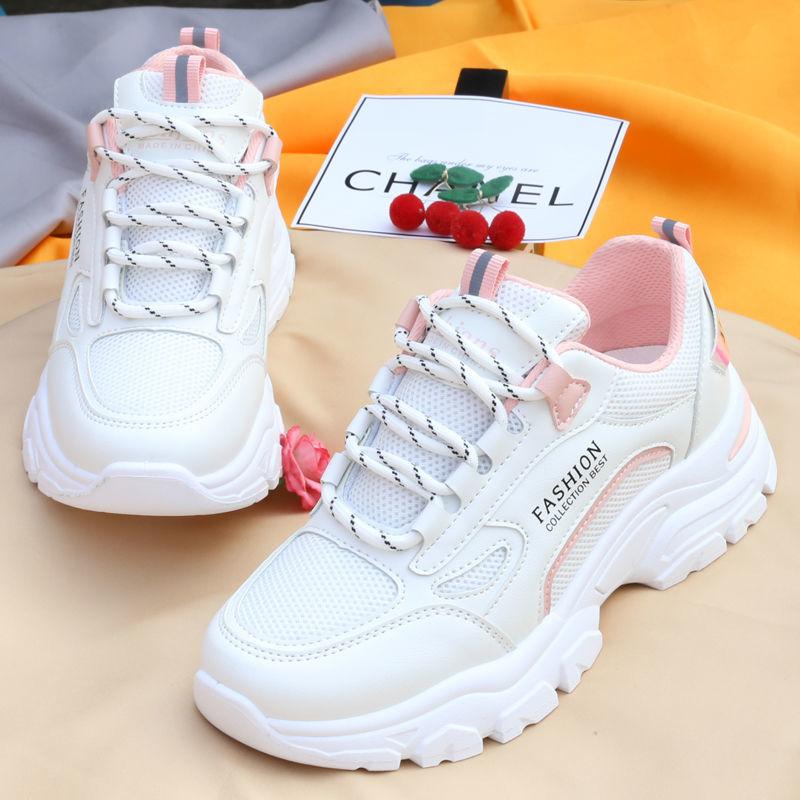 Spring and Summer Clearance Women's Running Shoes Fashion All-match Student Women's Shoes Breathable Platform Casual Sneakers