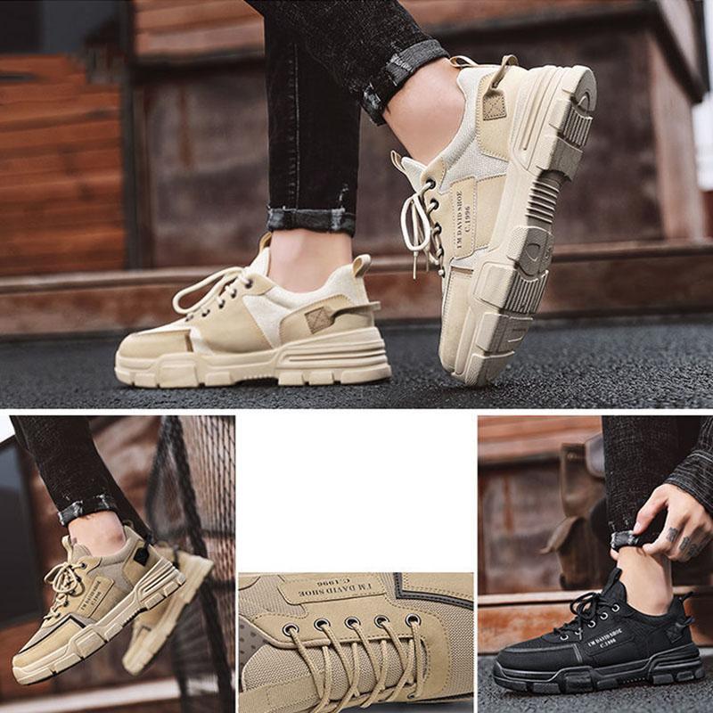 Waterproof Non-slip Wear-resistant Men's Shoes Trendy Sports Casual Breathable Sneakers Summer Labor Insurance Tide Shoes