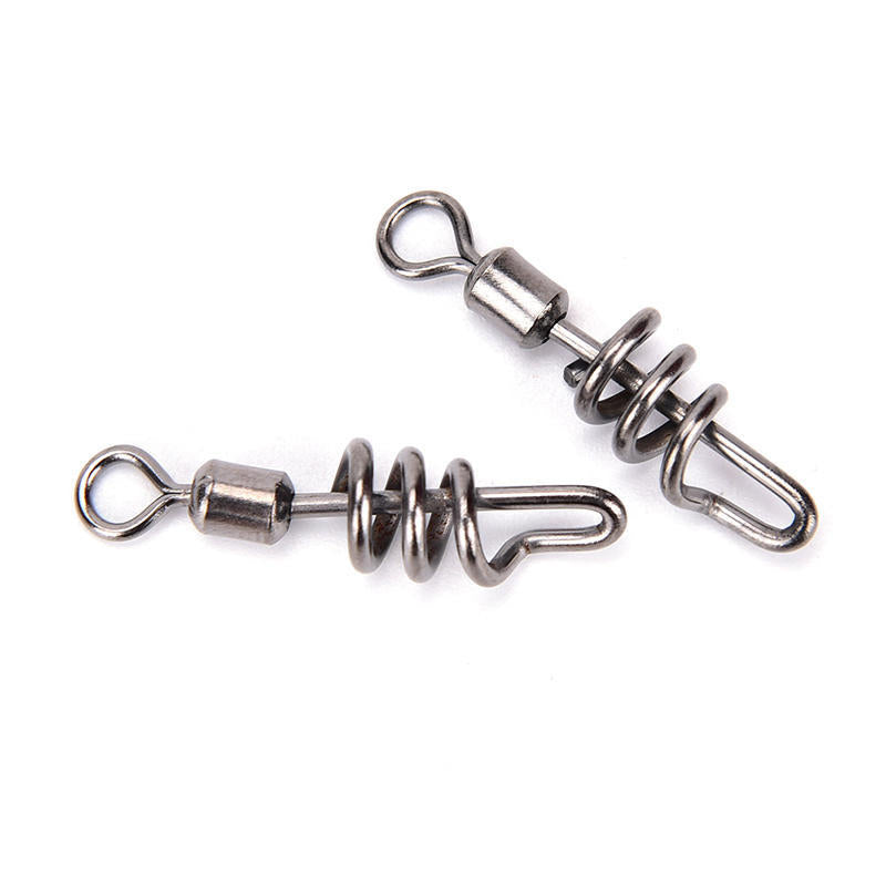 50Pcs rolling swivel with screwed snap ball bearing rolling swivel solid ring