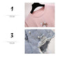 Fashion Women's Denim Shorts Set Summer T-Shirt Ripped Shorts Two-Pieces Sets Loose T-shirt Set