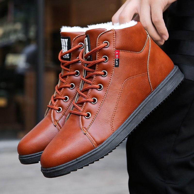 Cotton shoes Outdoor Casual shoes Men's shoes Winter Cold protection Non-slip shoes Keep warm