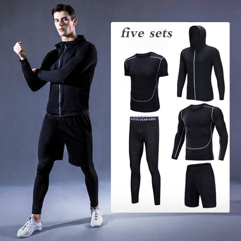 Men's Sportswear Compression Sport Suits Quick Dry Running Sports Joggers Training Gym Fitness