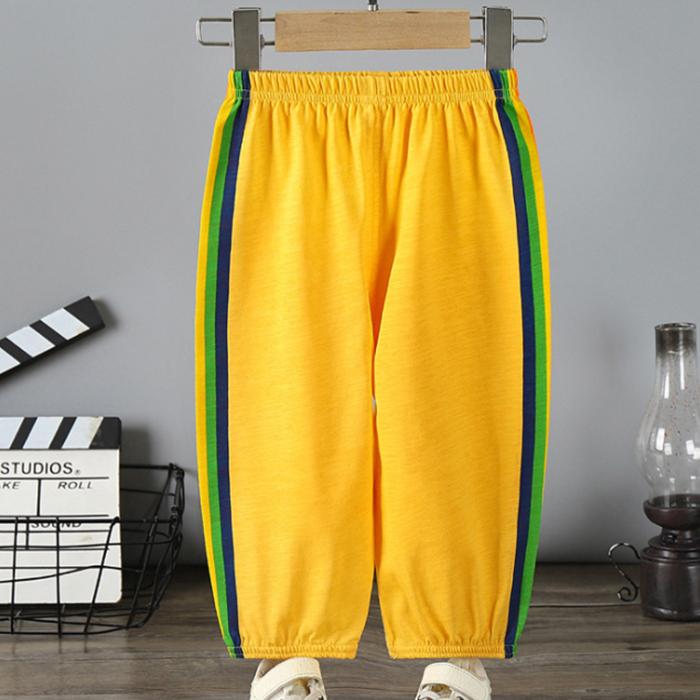 Summer Anti Mosquito Pants Children's Boys' and Girls' Pants Thin Baby Sports Pants Lantern Pants