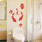 Chinese style New Year fish removable wall stickers self-adhesive wallpaper