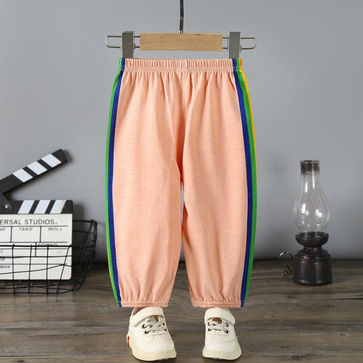 Summer Anti Mosquito Pants Children's Boys' and Girls' Pants Thin Baby Sports Pants Lantern Pants