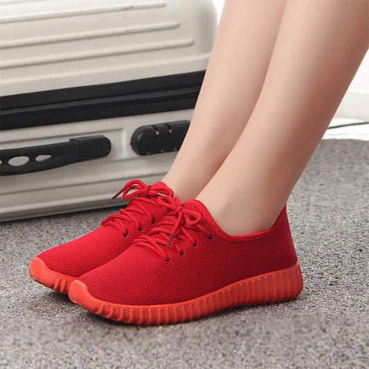 Cloth Shoes Women's Autumn and Winter Plus Velvet Cotton Shoes Flat Single Shoes Wild Mother Shoes Warm Sports Shoes