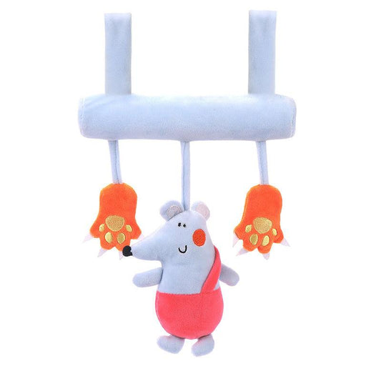 Newborn Infant Baby Pram Beds Bells Soft Hangings Plush Toys Lovely Animals Handbell Rattles