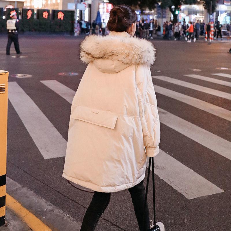 Women's Padded Jacket Mid-length Loose Large Size A-line Version Cotton-padded Jacket