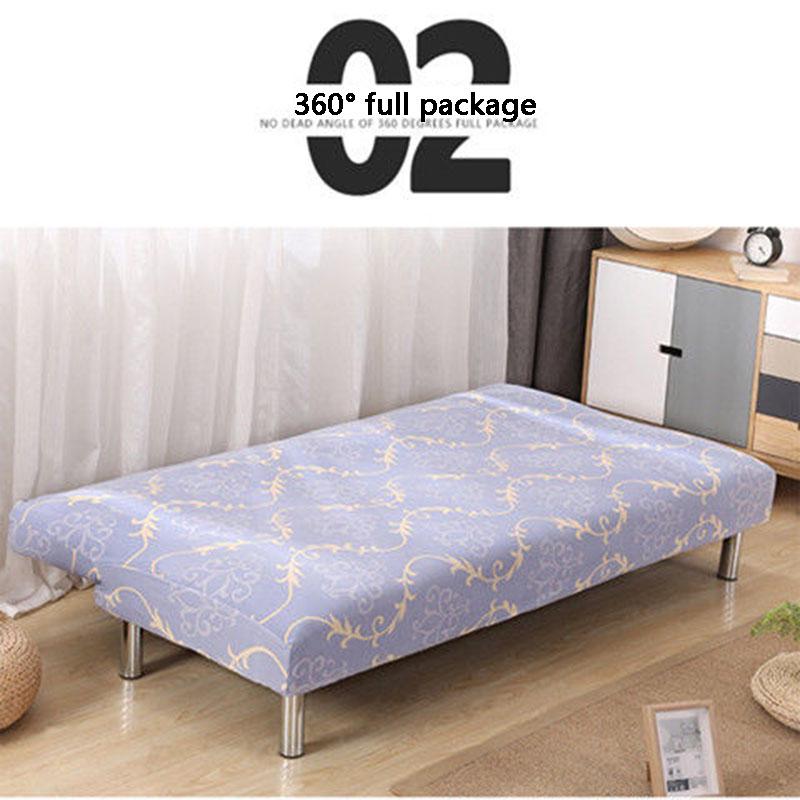 Magic Sofa Cover Without Armrest Folding Sofa Bed Cover  Elastic Furniture Protector Slipcover Couch Cover Armless Sofa Covers for Living Room