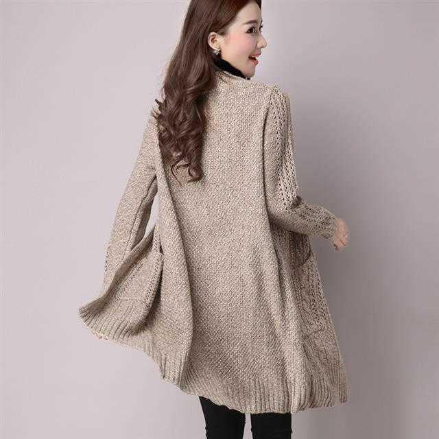 Fashion Long Cardigan Women 2019 Fashion Harajuku Loose Knit Sweater Women Casual Jacket Coat Autumn