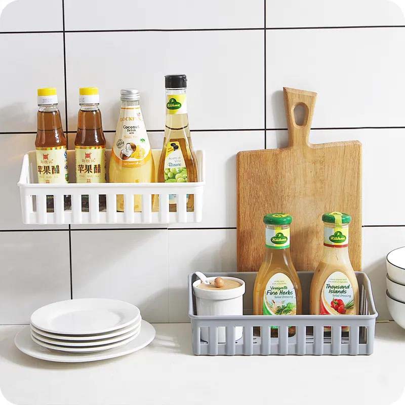 Bathroom Shelf Organizer Shower Shelves Wall Mount Kitchen Storage Basket Cosmetic Corner Rack Shampoo Holder Bath Accessories