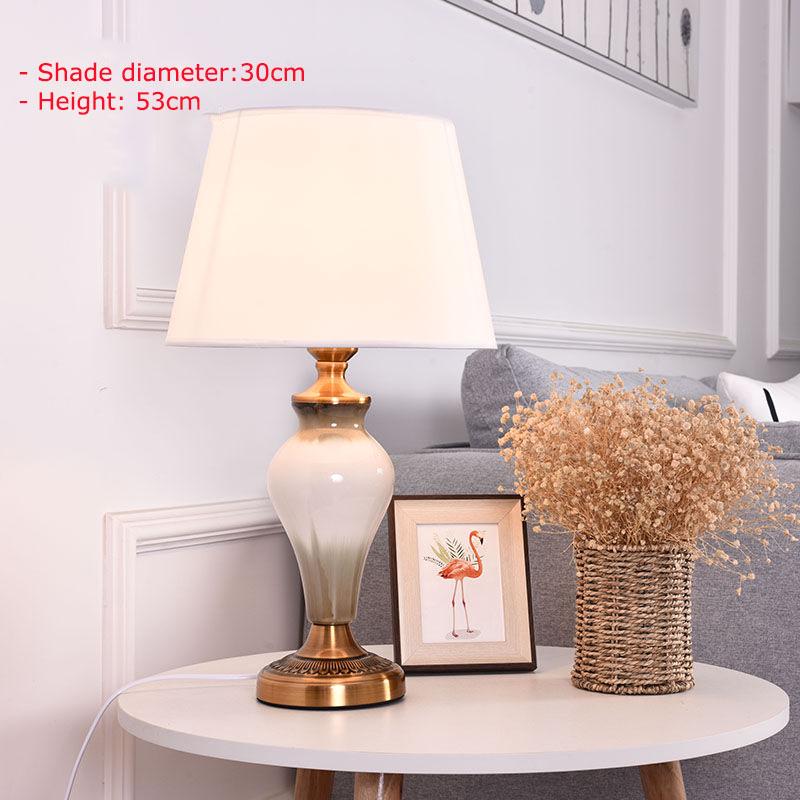 European Crystal Bedroom Bedside Table Lamp Simple Modern Hotel Decorative Lamp