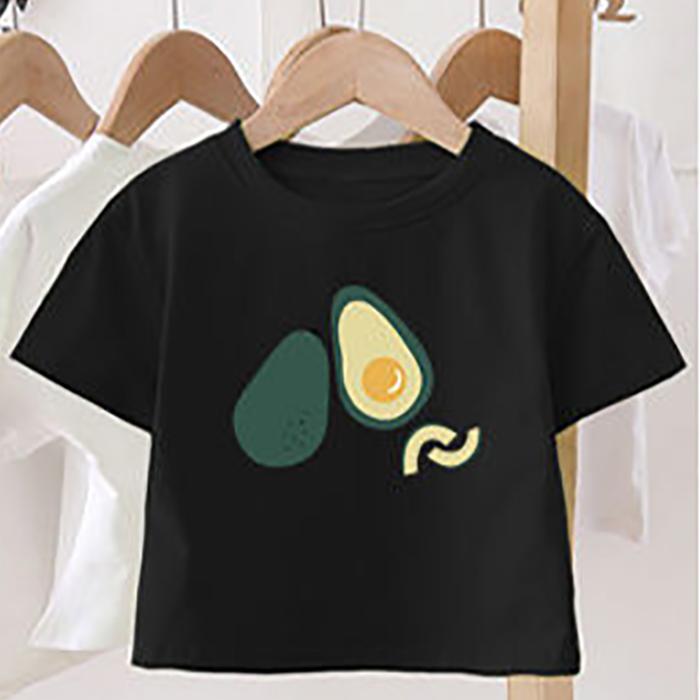 Summer Kids Cute Printing T Shirts Short Sleeve Tops Korean Style O-neck Loose T Shirts For Children Girls Boys