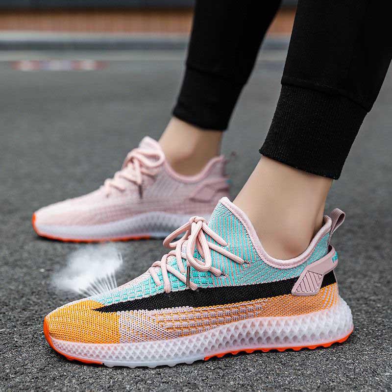 Size 39-44 Summer Men Sneakers Lightweight Breathable Basketball Running Shoes Student Deodorant Flying Woven Mesh Sports Shoes