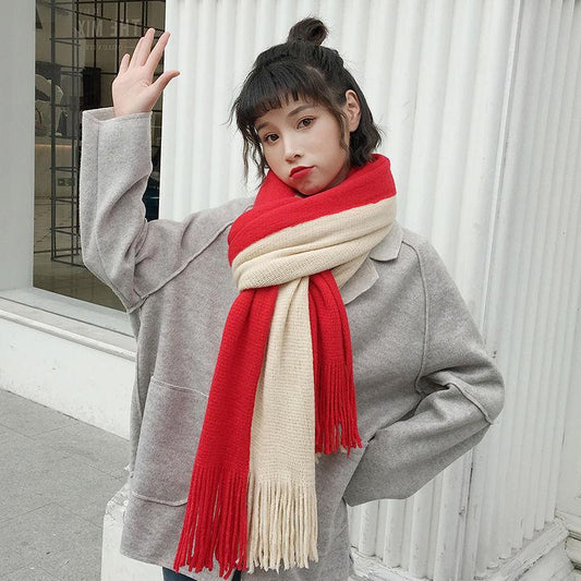 Christmas gift Woman Trend Wild Shawl scarf Long section scarf Birthday present Winter warm scarf