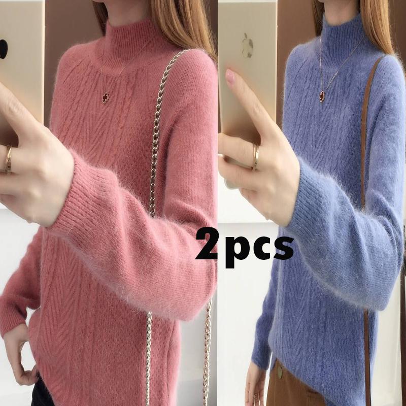 Cashmere Sweater Women Turtleneck Women's Plus Size Knitted Winter Women Warm Sweaters Female Jumper