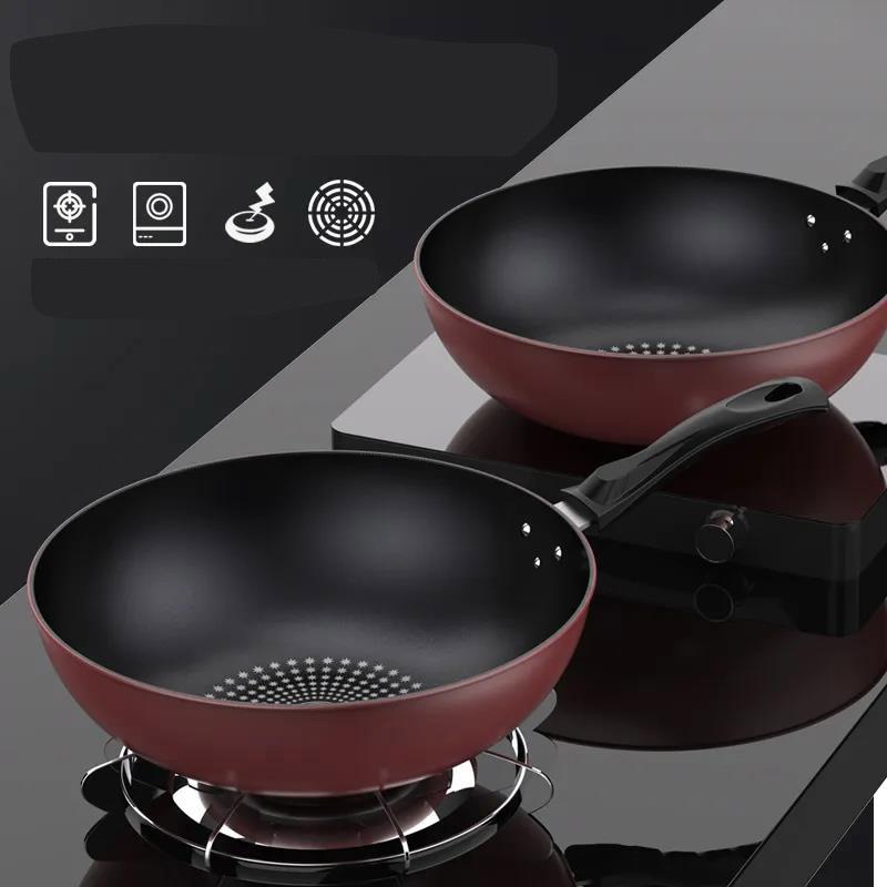 Frying Pan Non-stick Frying Pan Household Non-smoke Gas Stove Induction Cooker Universal Iron Pan Frying Pan Fried Egg Pancake Steak Fryer