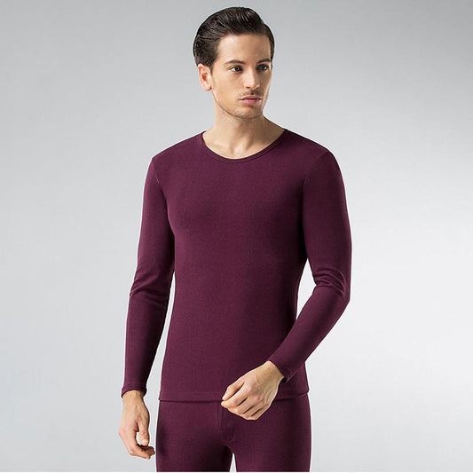 Men Winter Thermal Underwear O-neck Male Autumn Tight Suit Thicken Windproof Comfortable Soft Lining Long Sleeve High Elasticity Slim Spring Pajamas