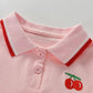 Pure Cotton Girls Dress Short-sleeved Children's Summer Fashion Polo Skirt Baby Children's Skirt