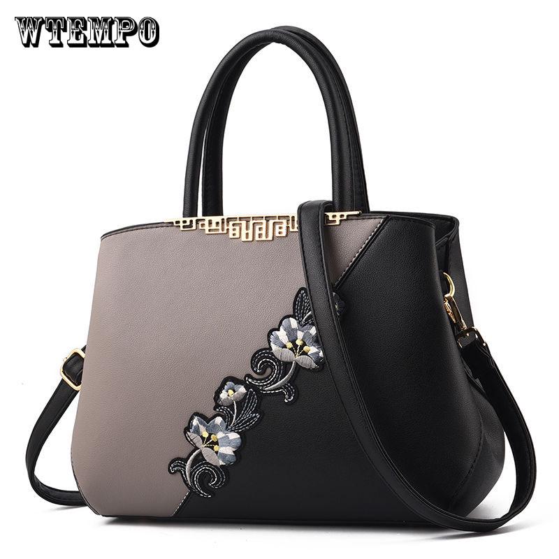 Women Shoulder Bag Fashion Women Embroidery Handbag