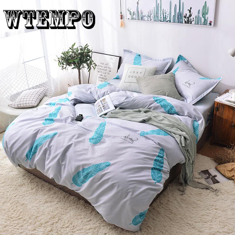 Bedding Flamingo Pattern 3pcs Bedding Set Bed Linings Duvet Cover+ Pillowcases Cover Set