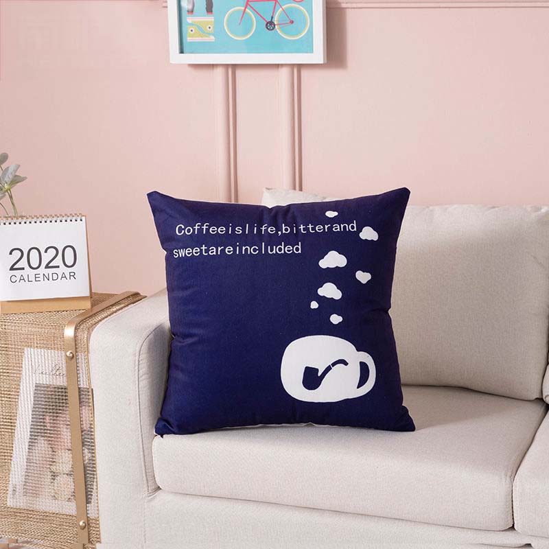 Cartoon Pillow Living Room Sofa Cushion Cover Car Office Waist Support Nap Pillow Bedside Back Cushion