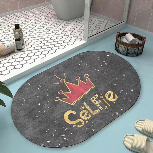 Diva Mud Bathroom Water-absorbing Quick-drying Pad Anti-slip Foot Pad Carpet Home Bathroom Mat To Enter The House 40*60cm/50*80cm