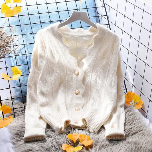 2021 Long-sleeved Cross V-neck Bottoming Shirt Women Autumn and Winter Knit Sweater