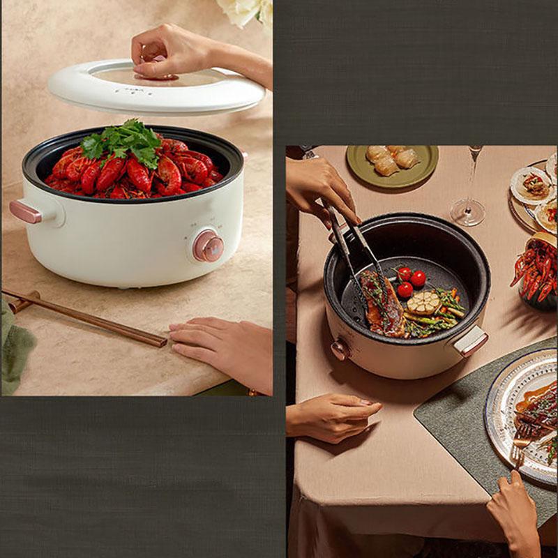 Electric Cooking Pot Mini Electric Pot Multi-function Frying One Pot Dormitory Small Pot Universal Electric Frying Pan