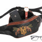 Waist Bag Men Black Bee Embroidery Multi-pocket Chest Bag Outdoor Leisure Sports Shoulder Bag