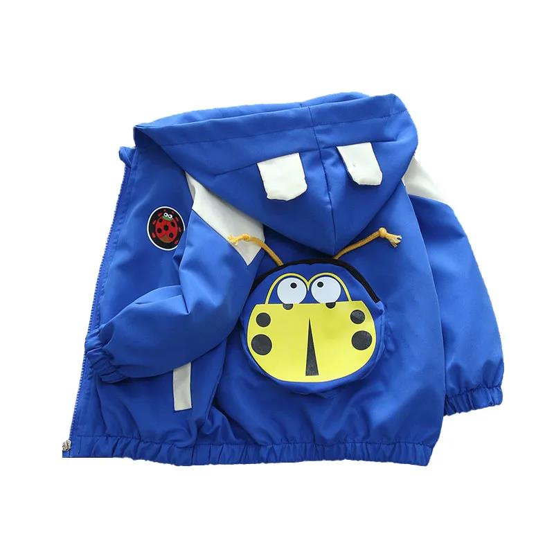 Children's Clothing Boy Jacket Autumn Clothing 2021 Children's Hooded Zipper Clothing Middle and Small Children Spring and Autumn Korean Version