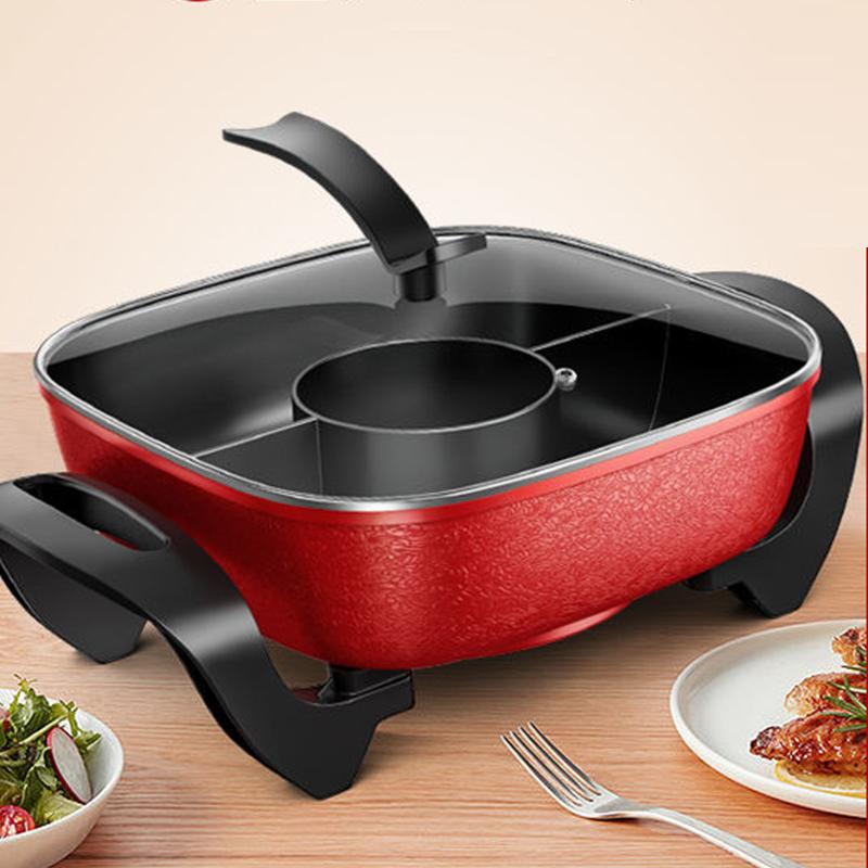 Electric Cooker Household Electric Pot Multi-function Cooking Pot All-in-one Electric Frying Pan Roasting Non-stick Pan