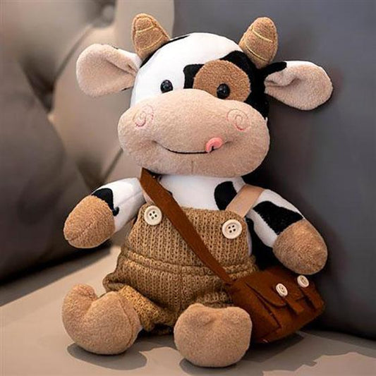 Cute Calf Plush Doll Soft Little Cow Toy Lovely Kids Birthday Present Doll