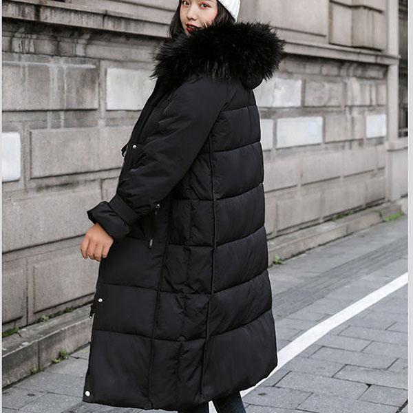 Winter Jacket Women Thick Warm Hooded Parka Mujer Cotton Padded Coat Long Paragraph Plus Size  loose Jacket Female