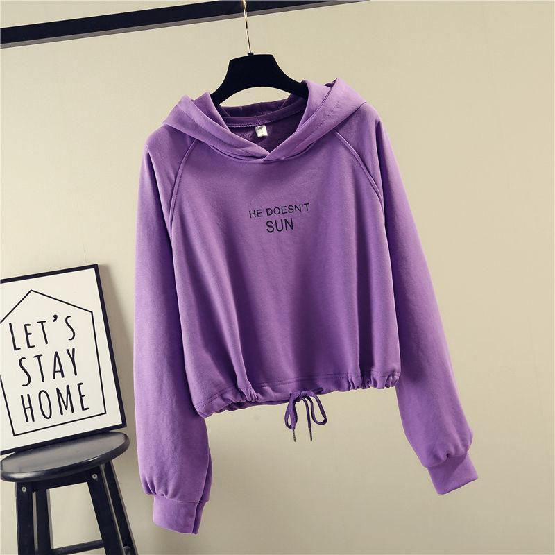 Loose Hoodie Age Reduction Suit Women High Waist Wide Leg Jeans Two-piece Short Long Sleeve Hooded Sweater Loose Jeans