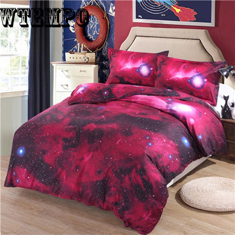 3D Bedding Set For Adults Bed Duvet Cover Sets Twin Full Size Galaxy